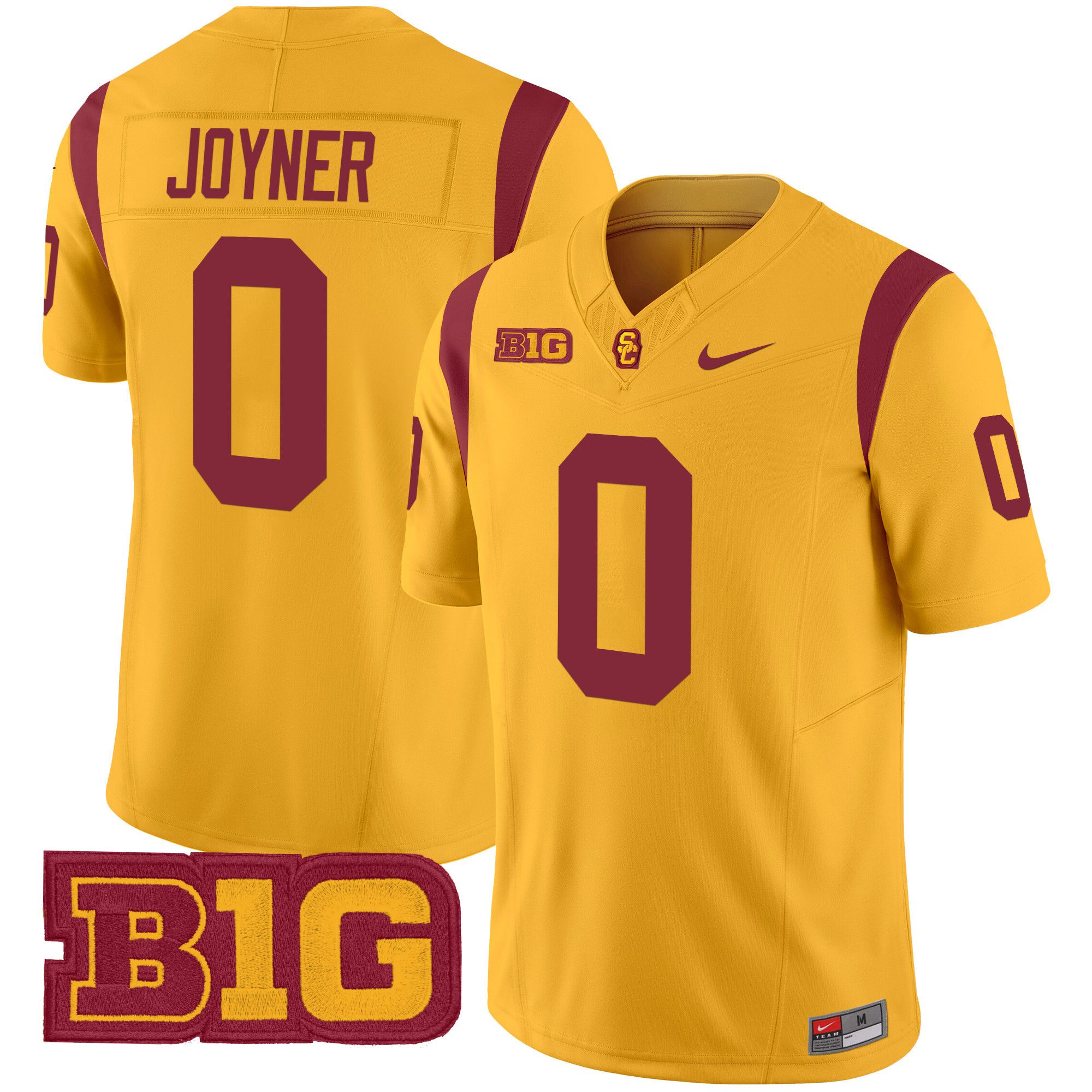 Men USC Trojans #0 Joyner Yellow Nike 2024 Vapor Limited NCAA Jersey